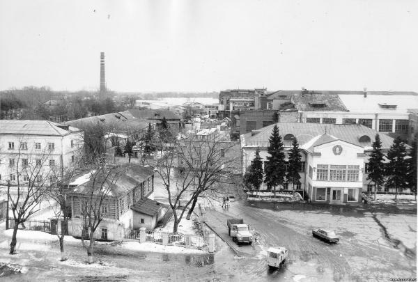 Вид на Фабричную площадь в Старой Купавне. 1980–1985 гг. Фото: kupavna.su