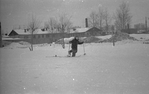 Бараки на предполагаемом месте лагеря в Заморинском переулке. 1964–1966 гг. Фото: PastVu