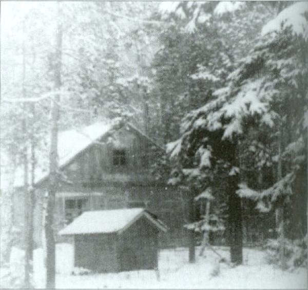 Флигель на даче Ростроповича в Жуковке. Начало 1970-х. Фото: Солженицын А. И. Бодался телёнок с дубом. М.: Согласие, 1996