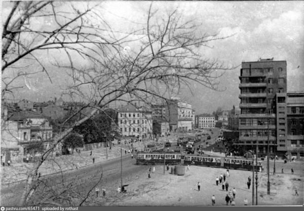 Земляной Вал до реконструкции. 1934–1936 гг. Фото: PastVu