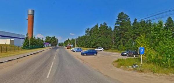Город Покров. Дорога к месту где предположительно находился лагерь. Фото Google.com
