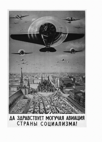 Да здравствует могучая авиация страны социализма. Плакат 1930-х гг.