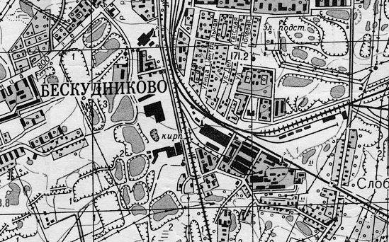 Фрагмент карты Москвы 1968 года. Фото: retromap.ru