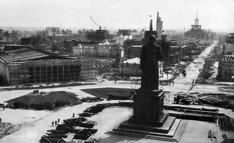 Реконструкция ВСХВ 1951–1952 гг. Фото: PastVu 