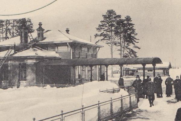 МОЖД. Пассажирское здание на станции Кожухово. Начало 20 в. Фото: oldmos.ru/
