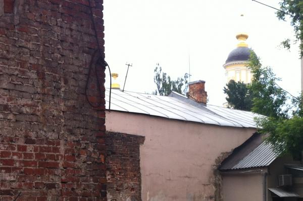 Строения дома № 17 по Б. Ордынке, где находился Ордынский лагерь. 2014 г. Фото: архив общества «Мемориал»