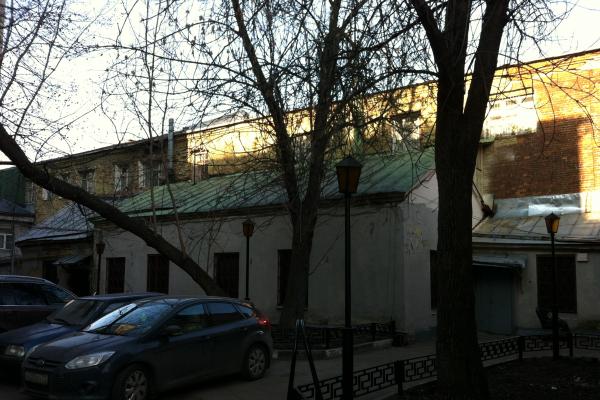 Строения дома № 17 по Б. Ордынке, где находился Ордынский лагерь. 2014 г. Фото: архив общества «Мемориал»
