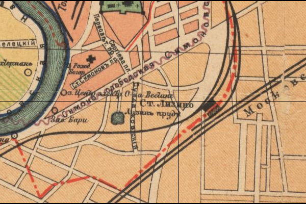 Ст. Лизино. Издание Суворина. 1915 г. Источник: retromap.ru