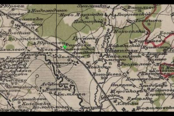 Фаустово. Карта Стрельбицкого. 1871 г. Источник: retromap.ru
